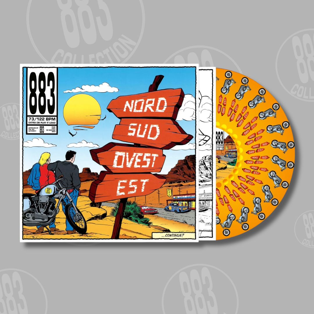 Nord Sud Ovest Est (LP, Zoetrope) – 883, copertina