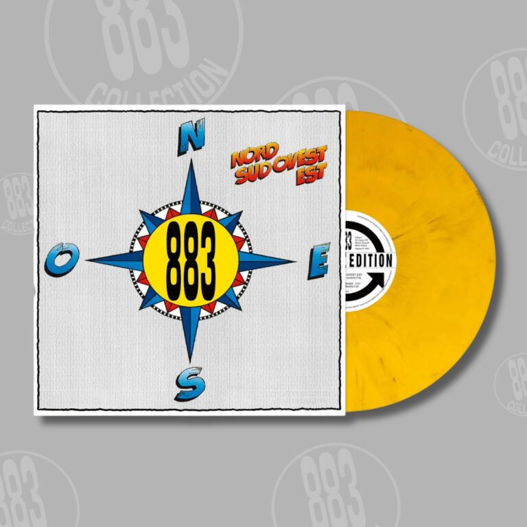 Nord Sud Ovest Est (Maxi Single, Vinile giallo) – 883, copertina